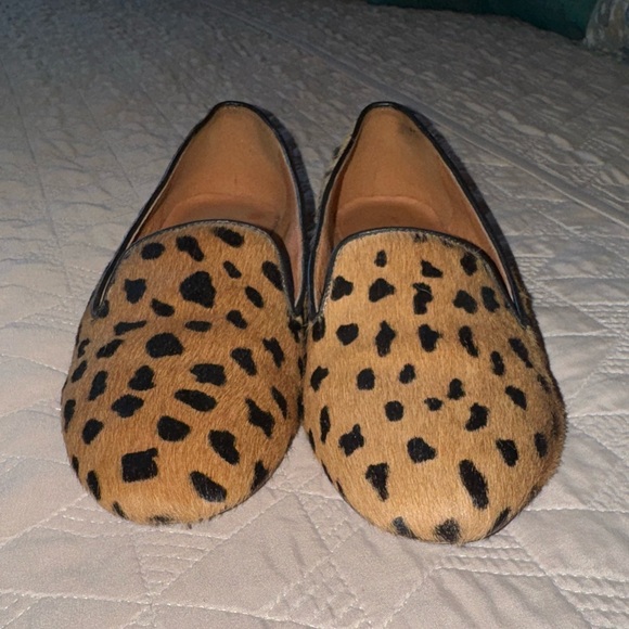 Madewell The Teddy Loafer Calf Hair Truffle Size 9 Leopard Print - Picture 4 of 4